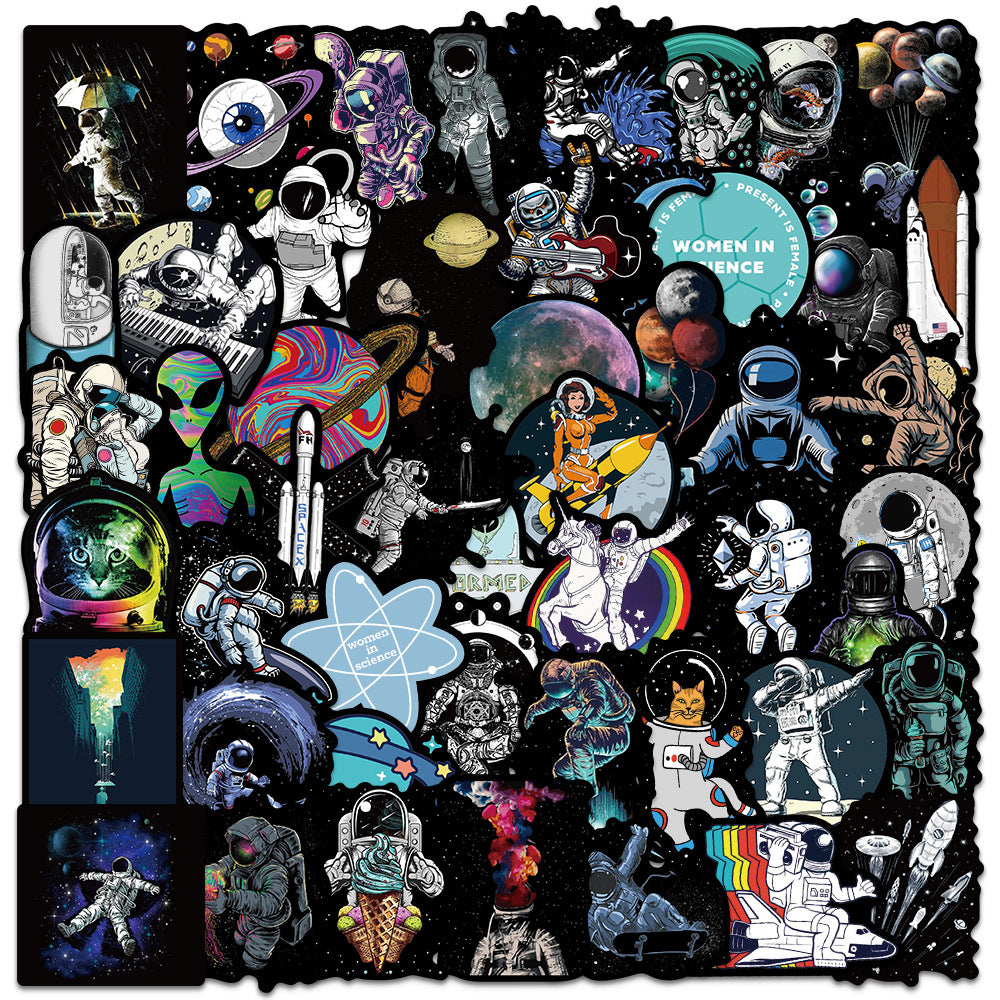 Astrounat Sticker 50pcs Astronaut Stickers – AU Sticker World
