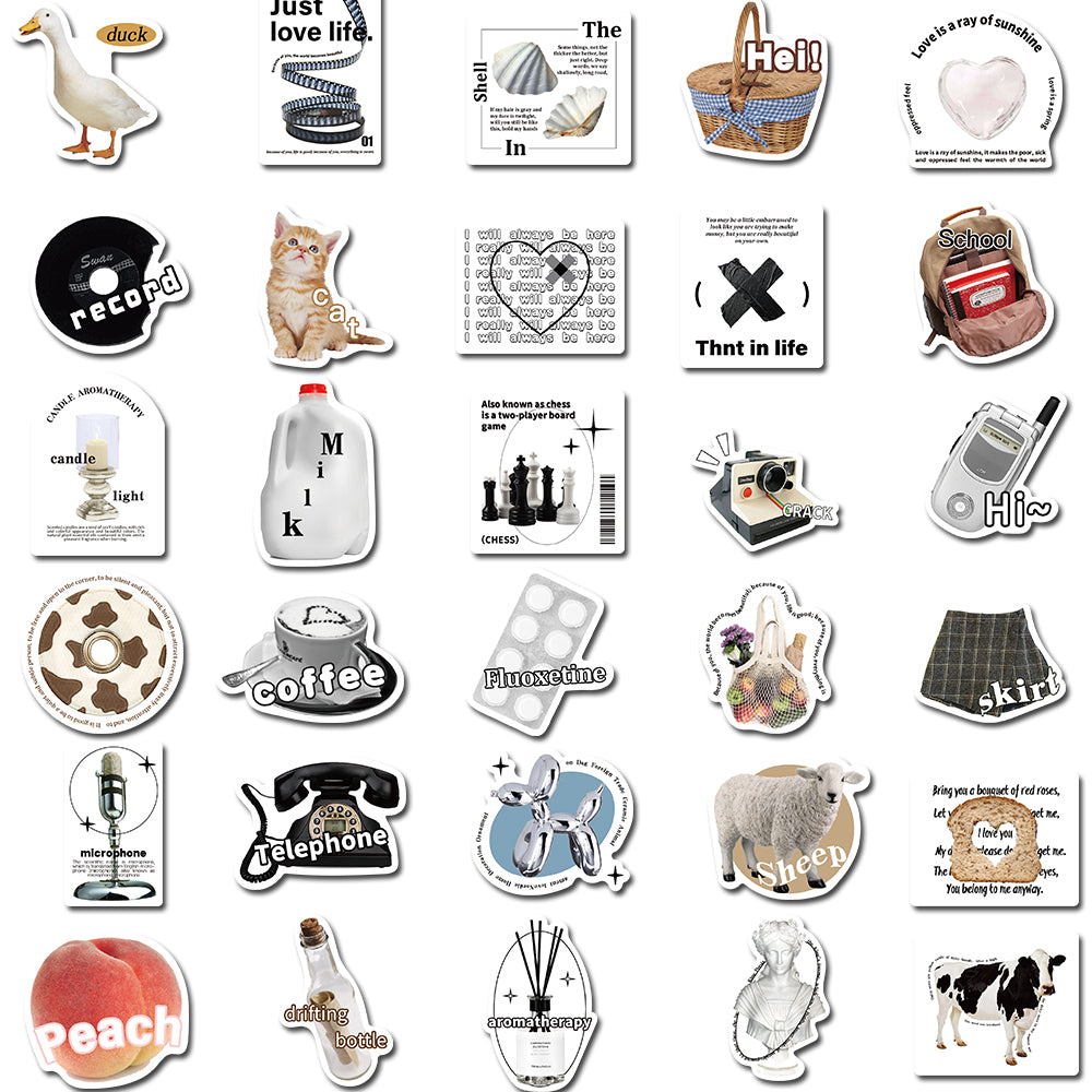 55pcs INS Deco Stickers