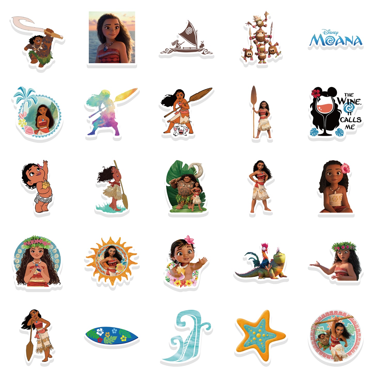 50pcs Moana Stickers