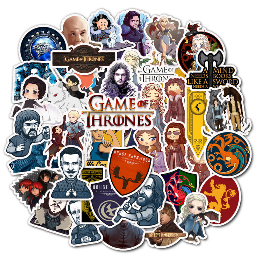 50pcs Game of Thrones Stickers Pack 2
