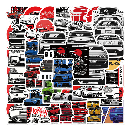 50pcs JDM 3 Stickers