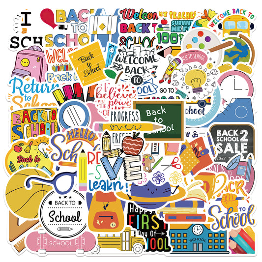 50pcs Back to School Stickers