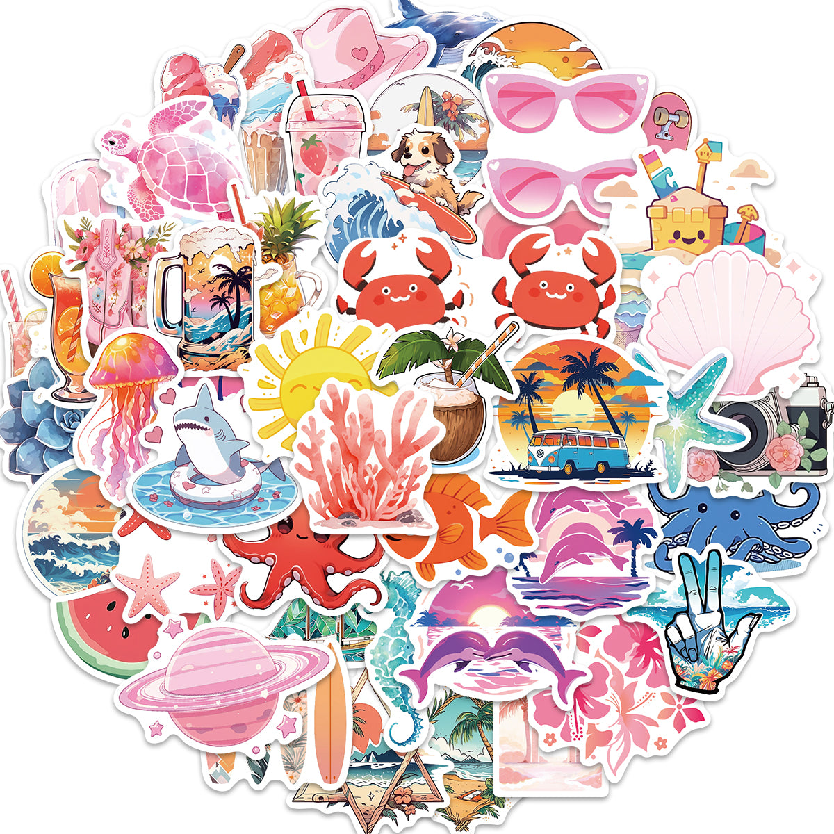 Searcher Sticker 50pcs INS Purple – AU Sticker World