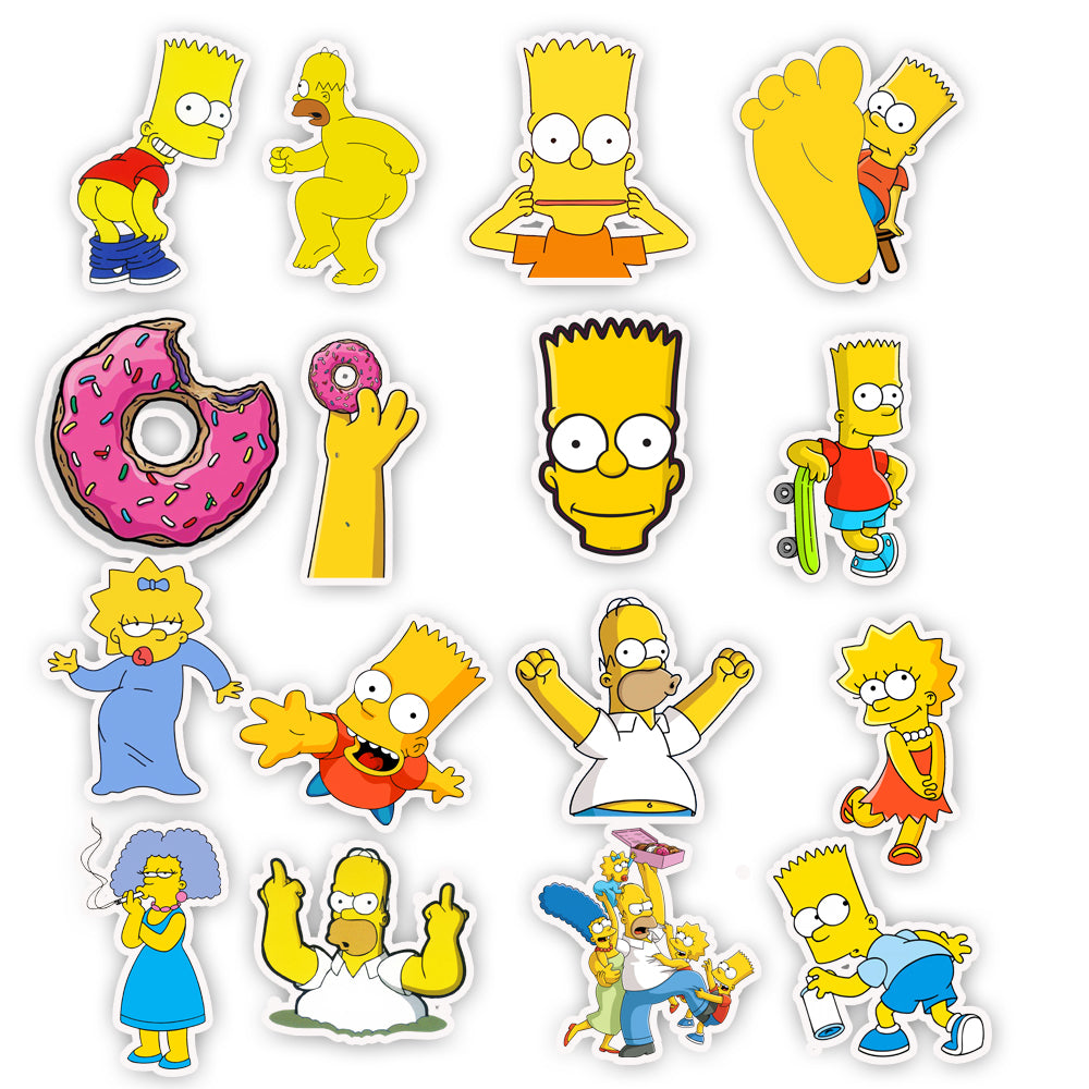 50pcs Simpson Stickers – AU Sticker World