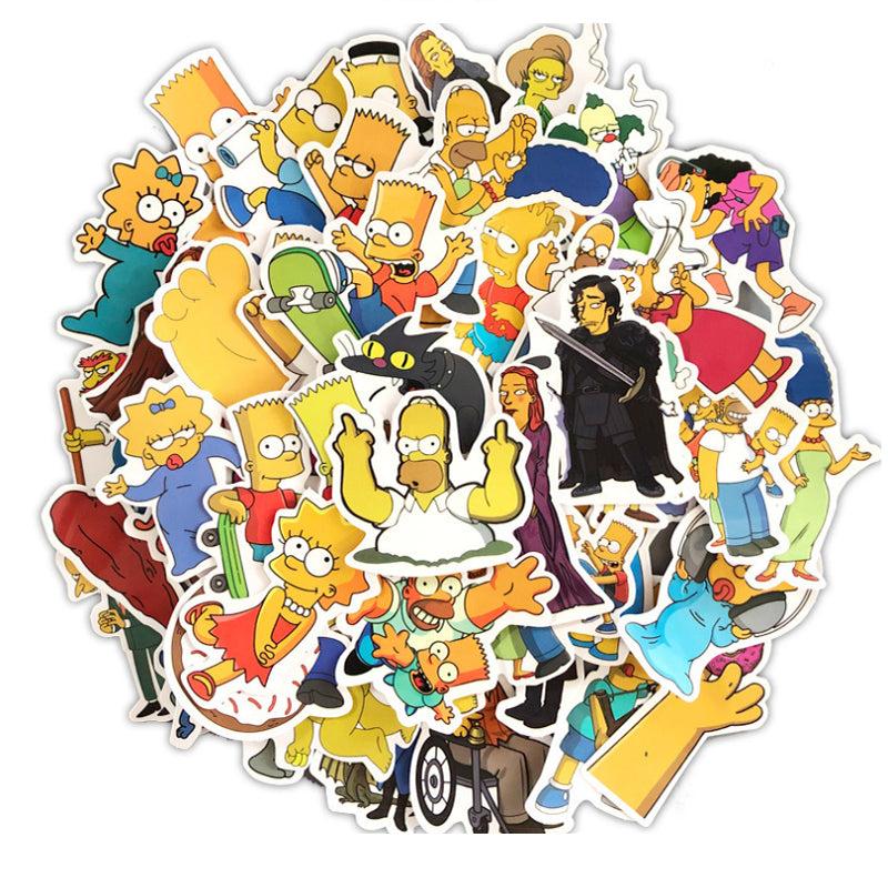 50pcs Simpson Stickers – AU Sticker World