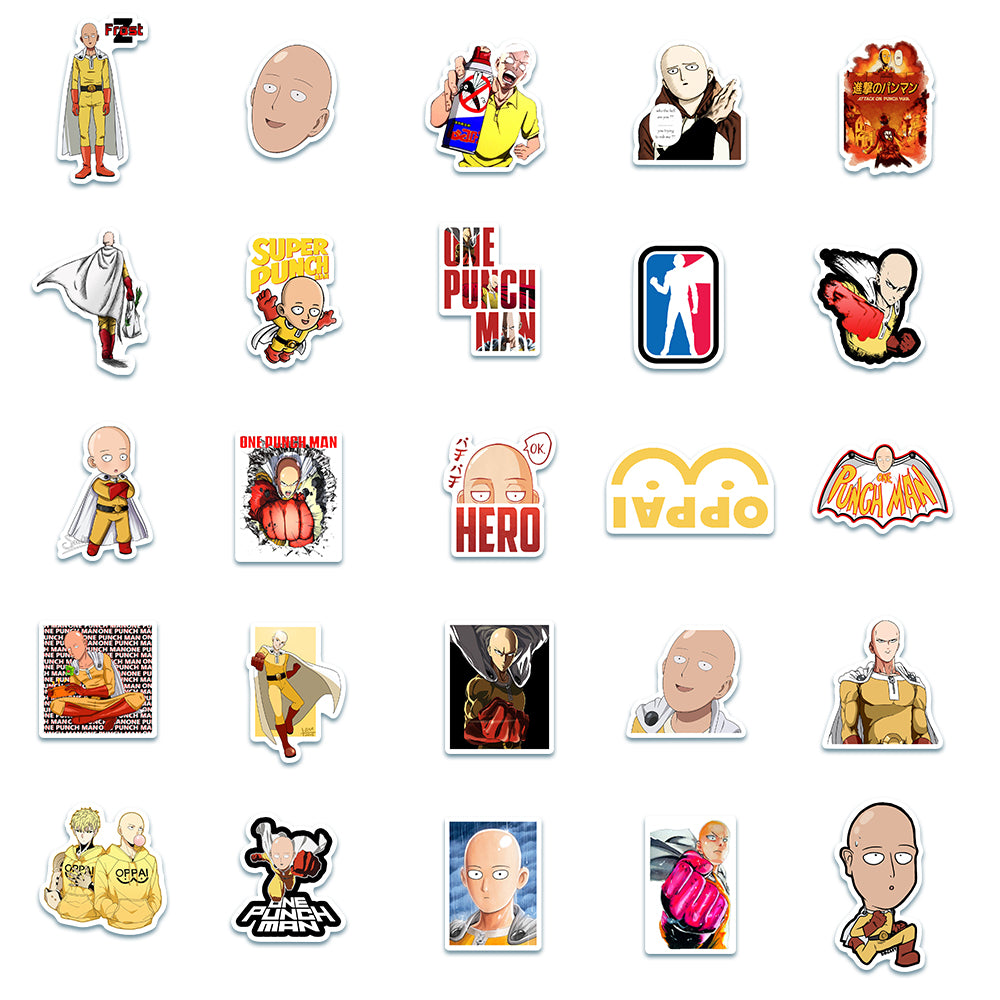 49pcs One Punch Man Stickers