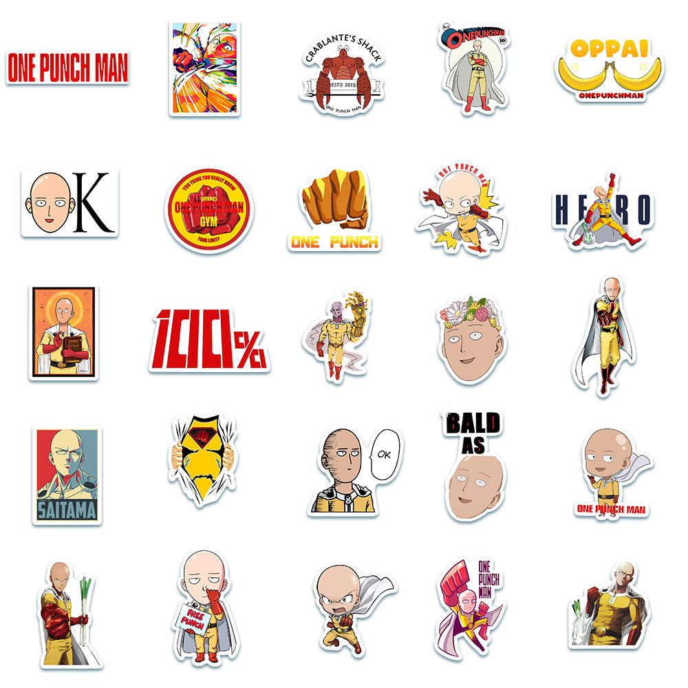 49pcs One Punch Man Stickers