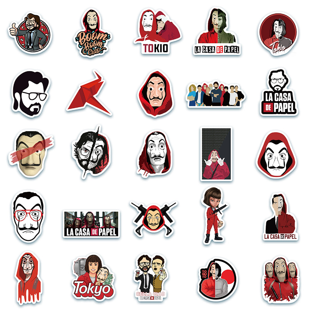 50pcs Money Heist Stickers