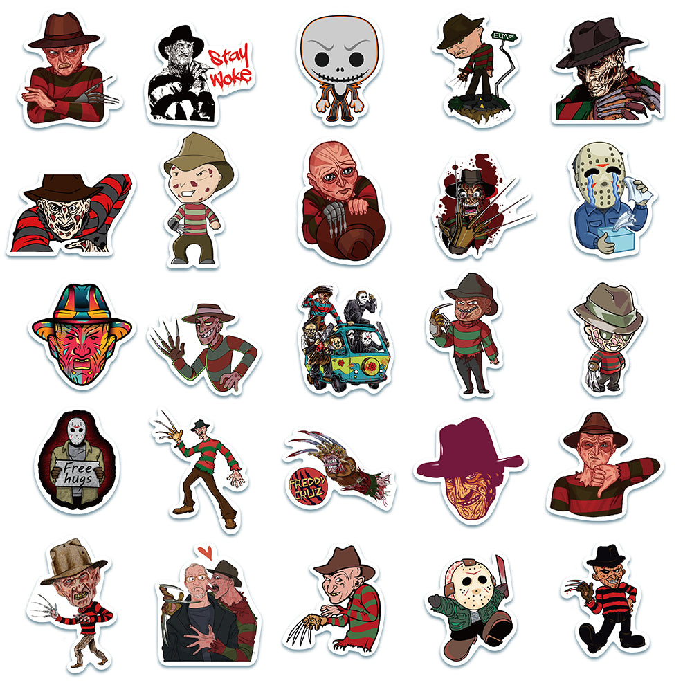 50pcs Freddy Krueger Stickers