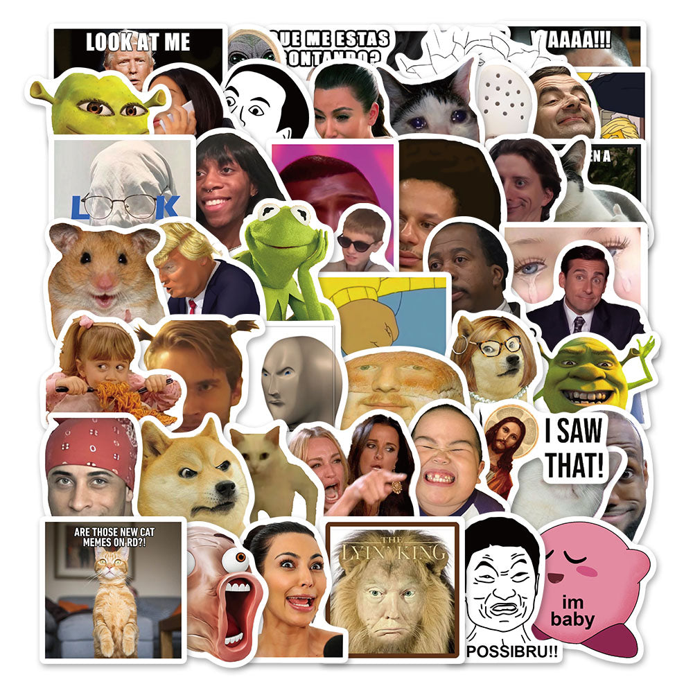 50pcs Celebrity Emoji Stickers