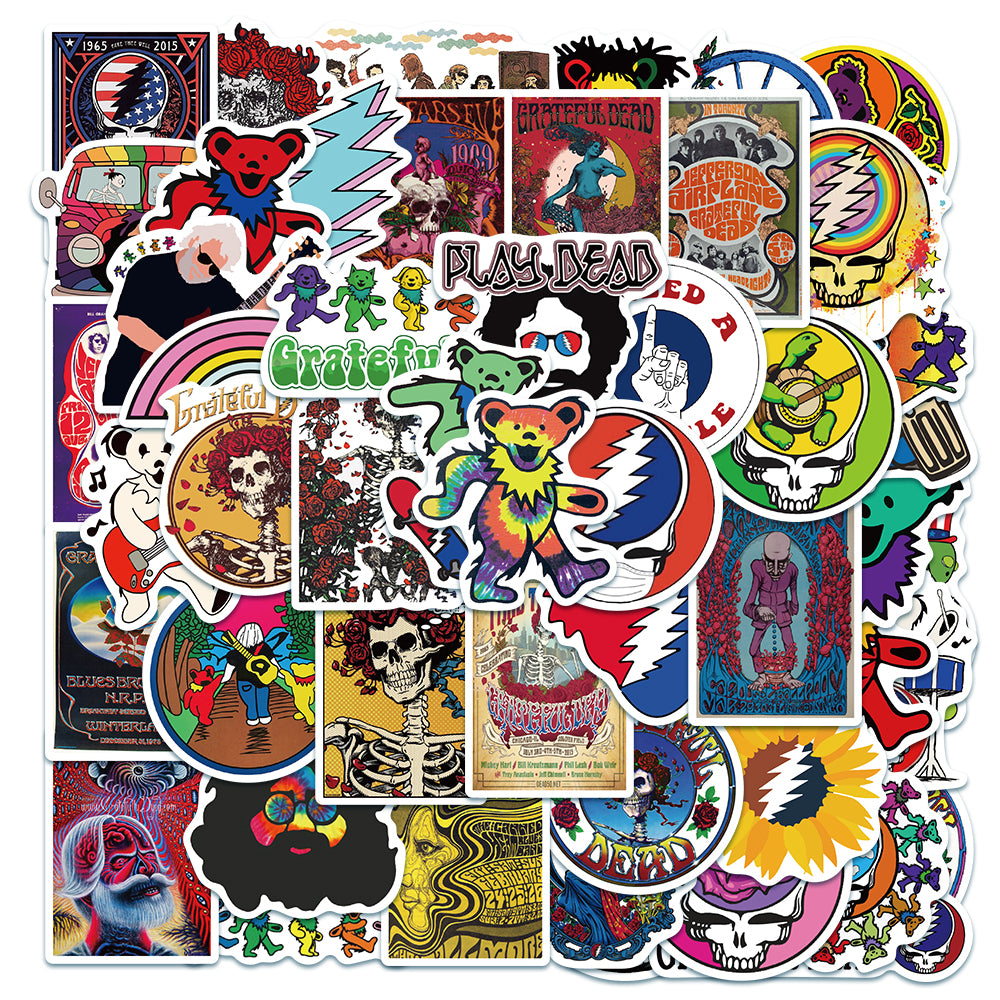 50pcs Grateful Dead Stickers – AU Sticker World