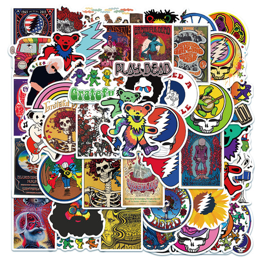 50pcs Grateful Dead Stickers
