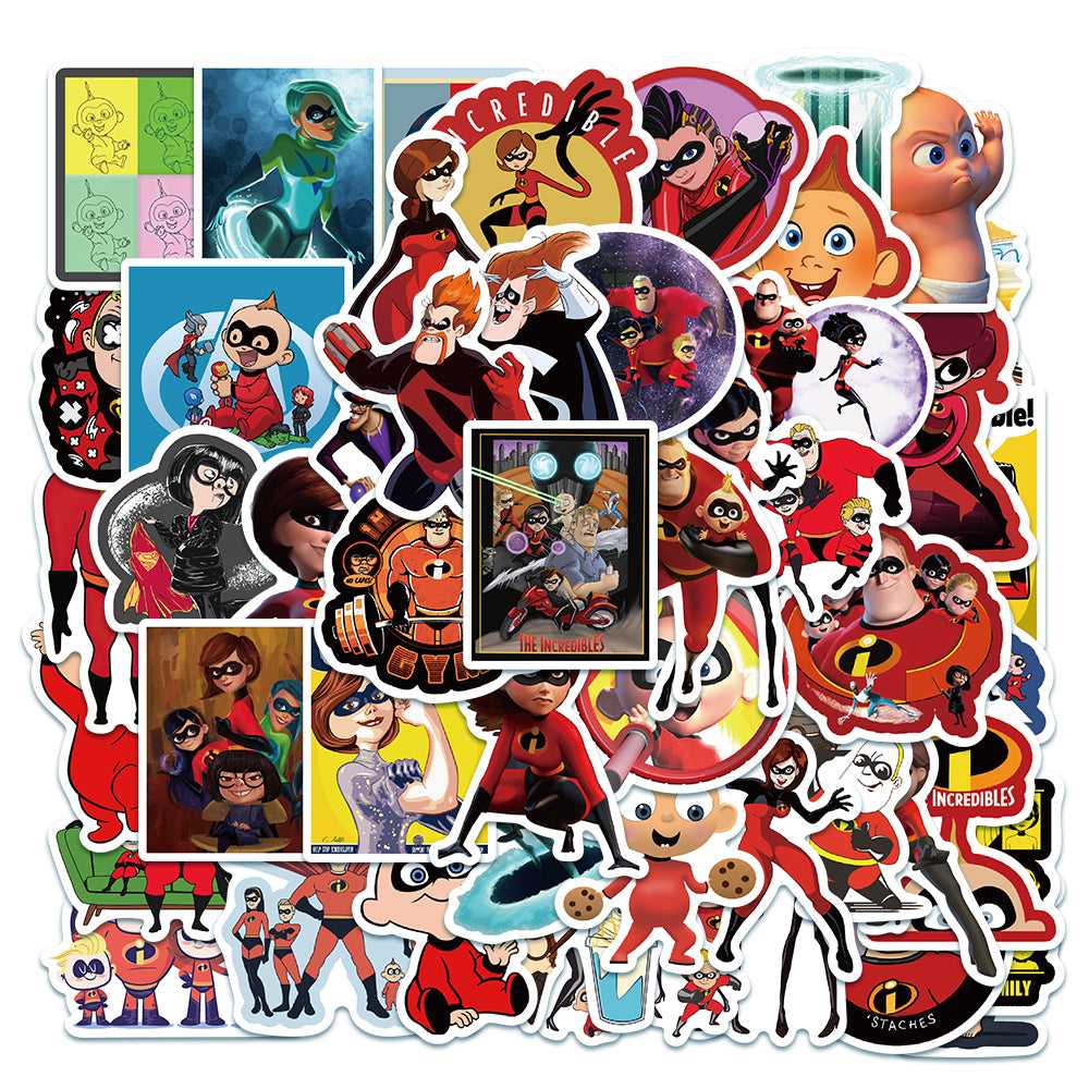 50pcs Incredibles Movie 1 Stickers