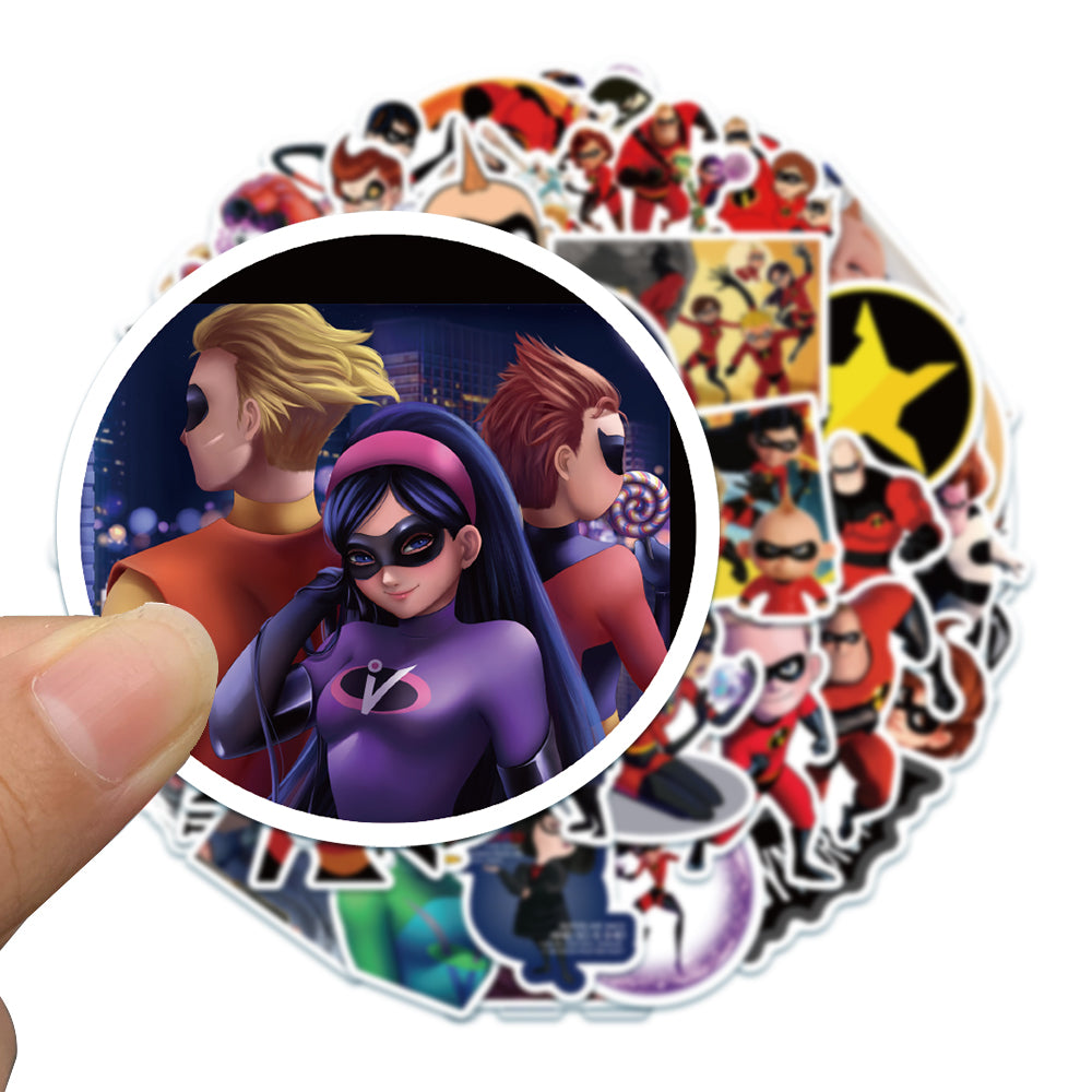 50pcs Incredibles Movie 2 Stickers