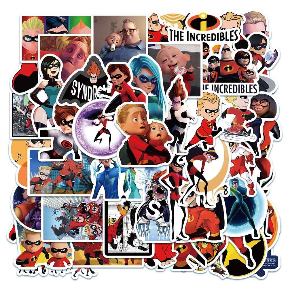 50pcs Incredibles Movie 2 Stickers