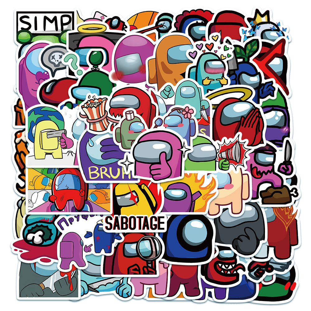 50pcs Among Us 1 Stickers – AU Sticker World