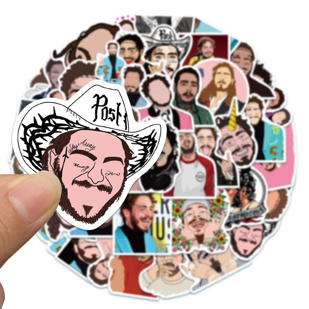 50pcs Post Malone Stickers