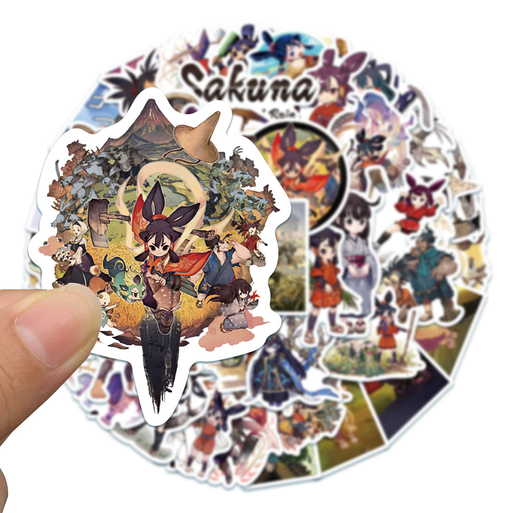 50pcs Sakuna Of Rice and Ruin Stickers