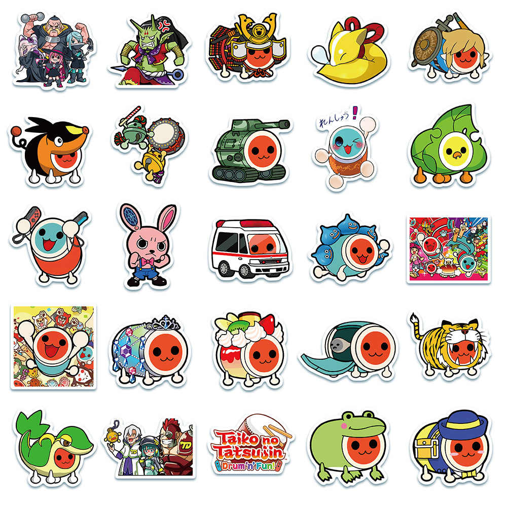 50pcs Taiko no Tatsujin Stickers