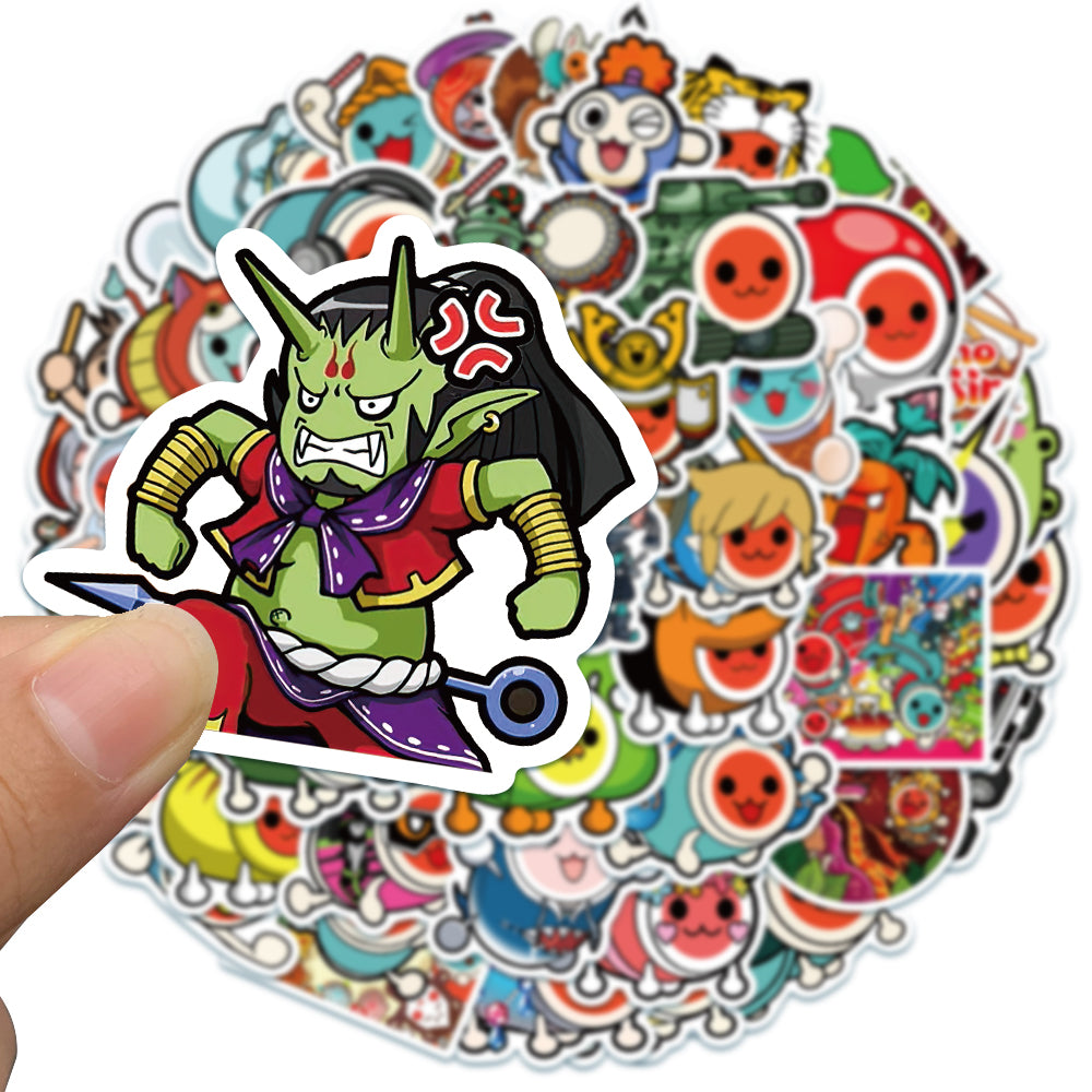 50pcs Taiko no Tatsujin Stickers