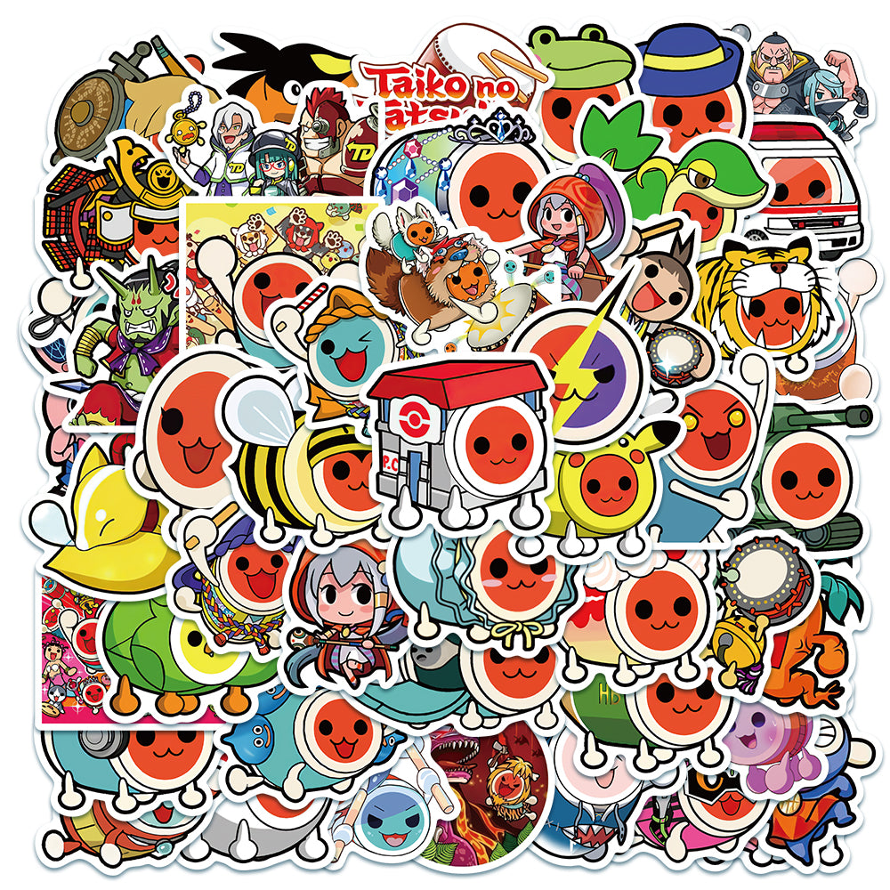 50pcs Taiko no Tatsujin Stickers