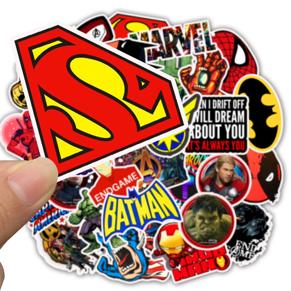 50pcs Superhero 2 Stickers