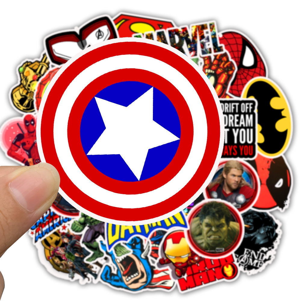 50pcs Superhero 2 Stickers