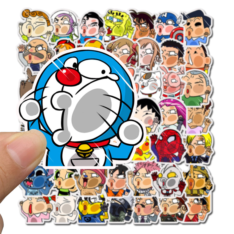 50pcs Funny Cartoon Character Stickers