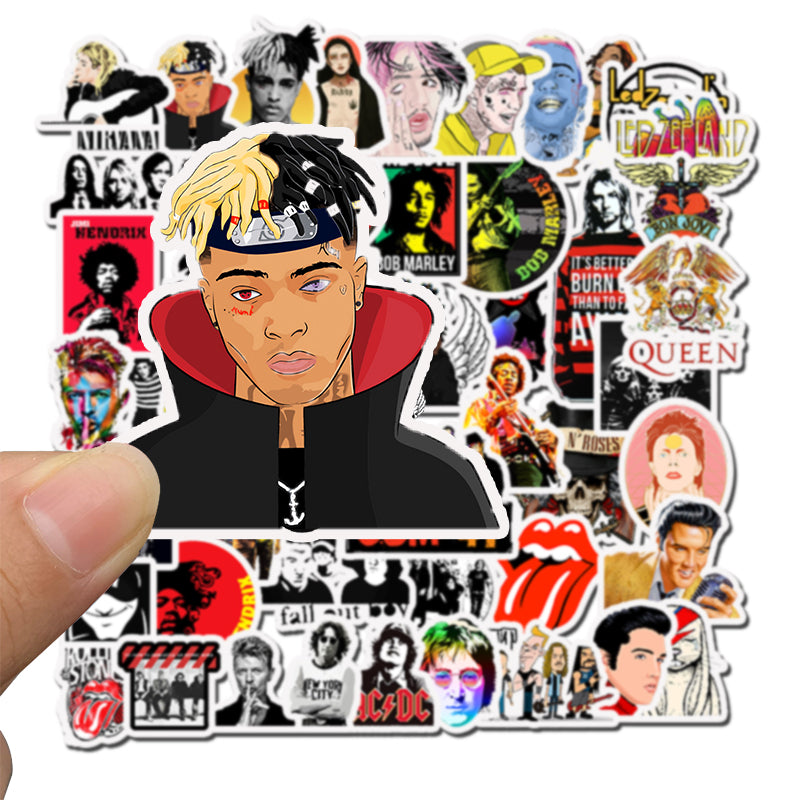 50pcs Music Rock 2 Stickers