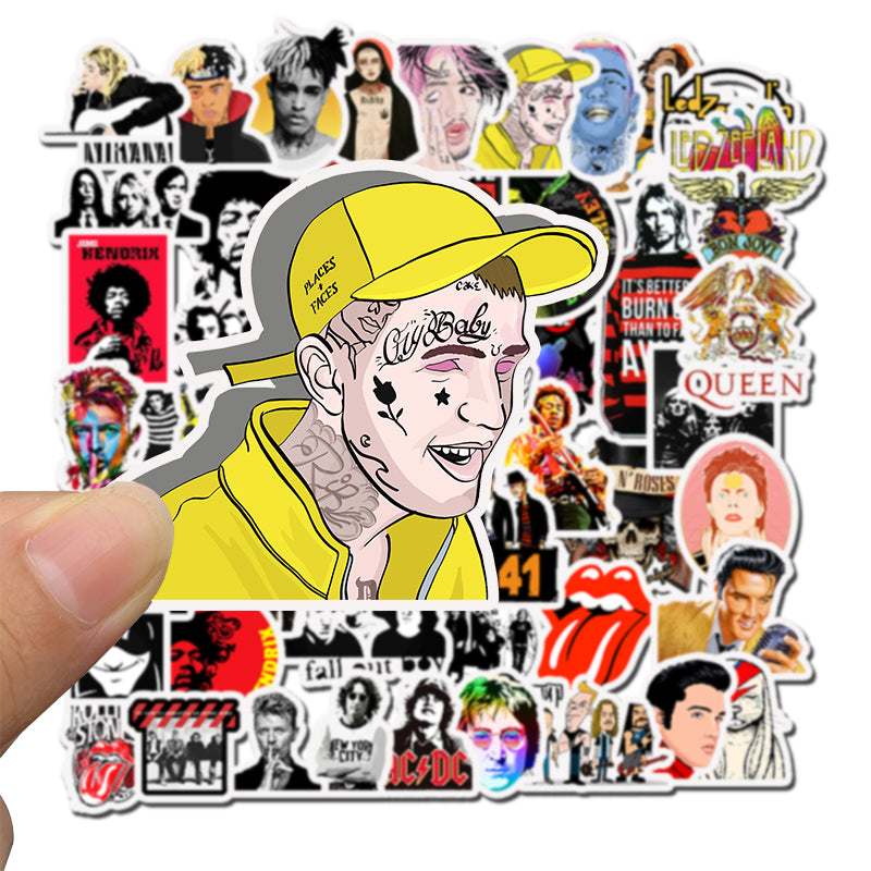 50pcs Music Rock 2 Stickers