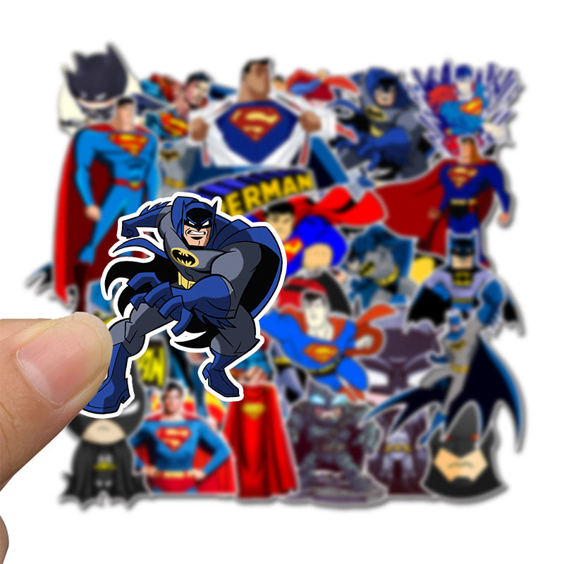 45pcs Batman Superman Stickers