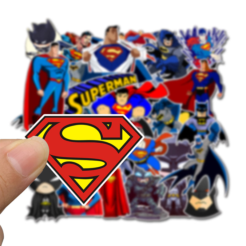 45pcs Batman Superman Stickers