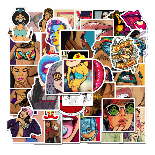 50pcs Sex Girl 2 Stickers