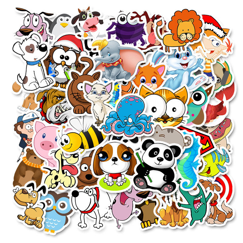 50pcs Cute Animals Stickers