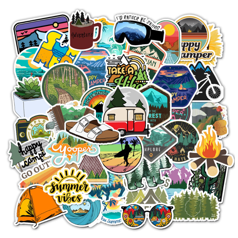 50pcs Outdoors Stickers