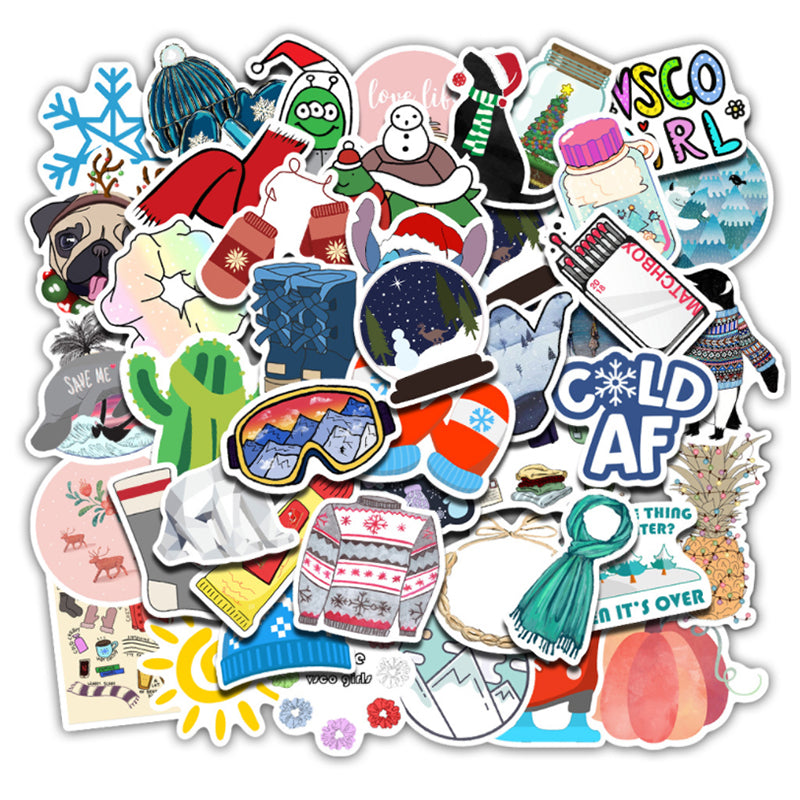 50pcs Winter INS Stickers