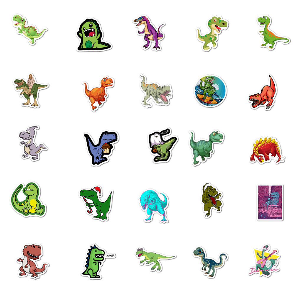 50pcs Dinosaur Travel Stickers