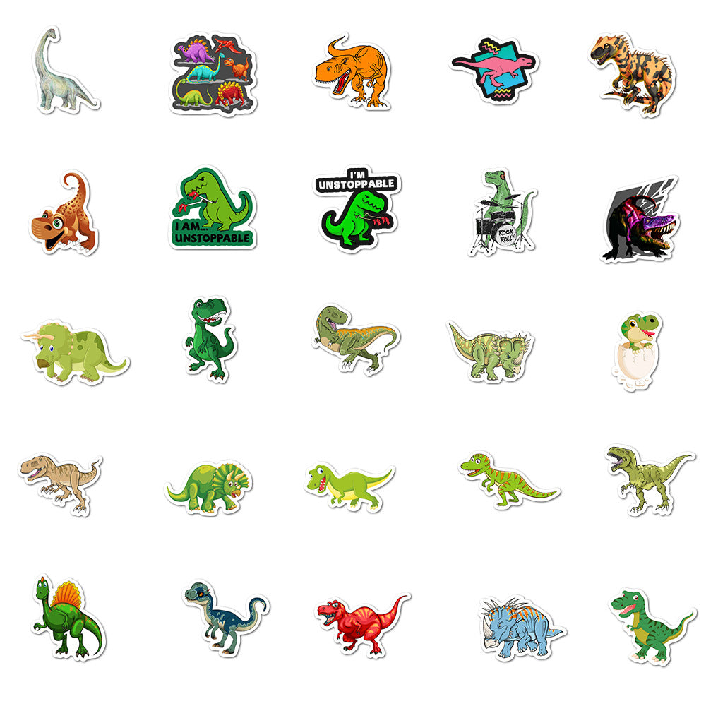 50pcs Dinosaur Travel Stickers