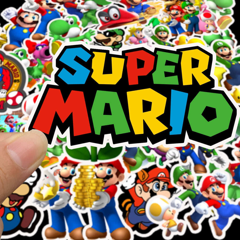 50pcs Super Mario 1 Stickers