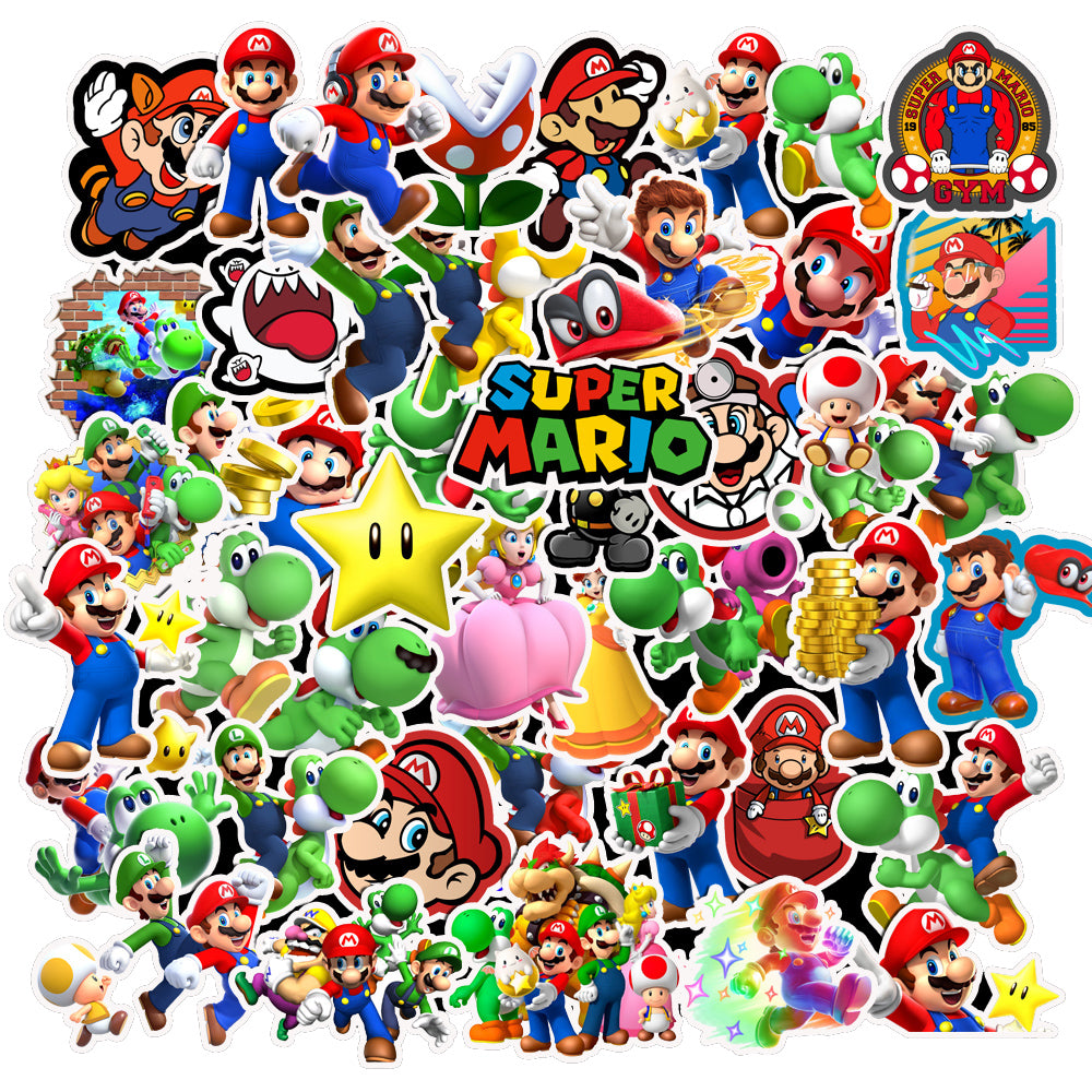 50pcs Super Mario 1 Stickers