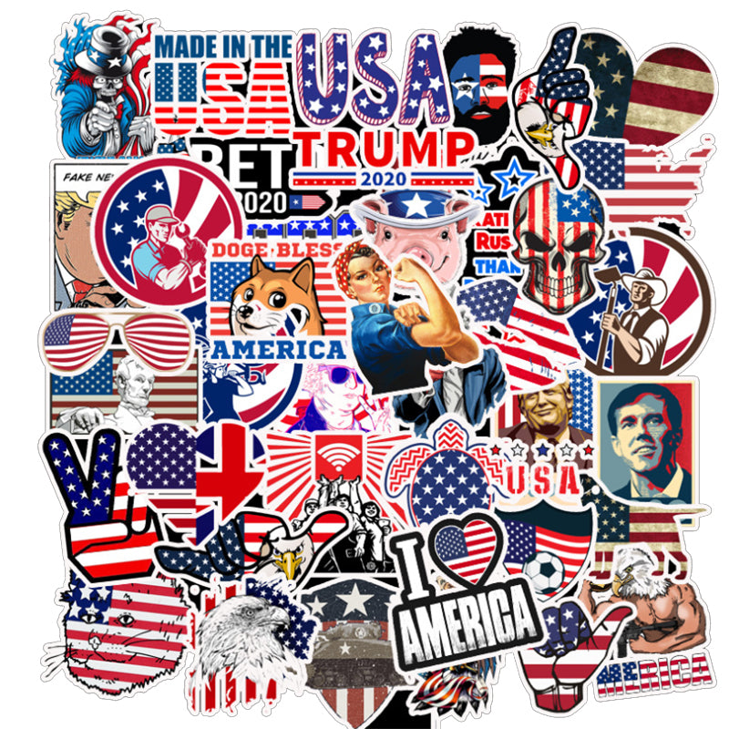 50pcs USA Stickers – AU Sticker World