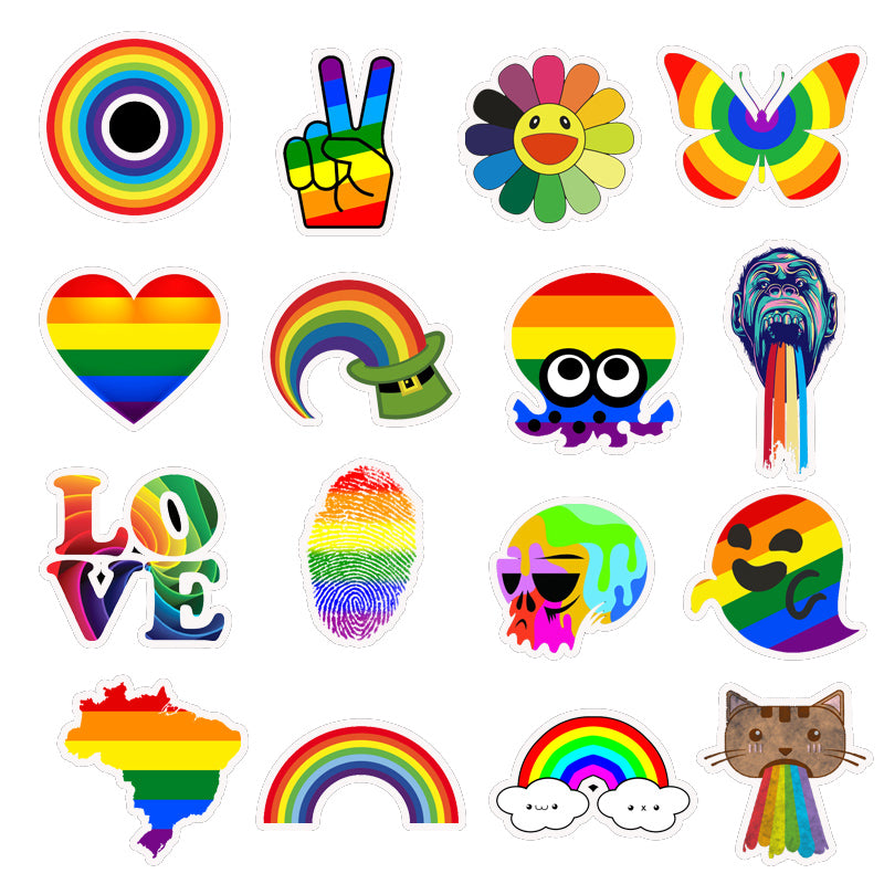 50pcs Rainbow Stickers