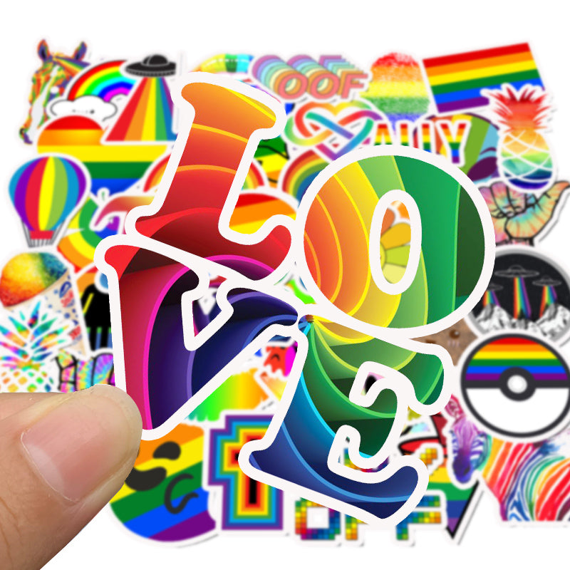 50pcs Rainbow Stickers