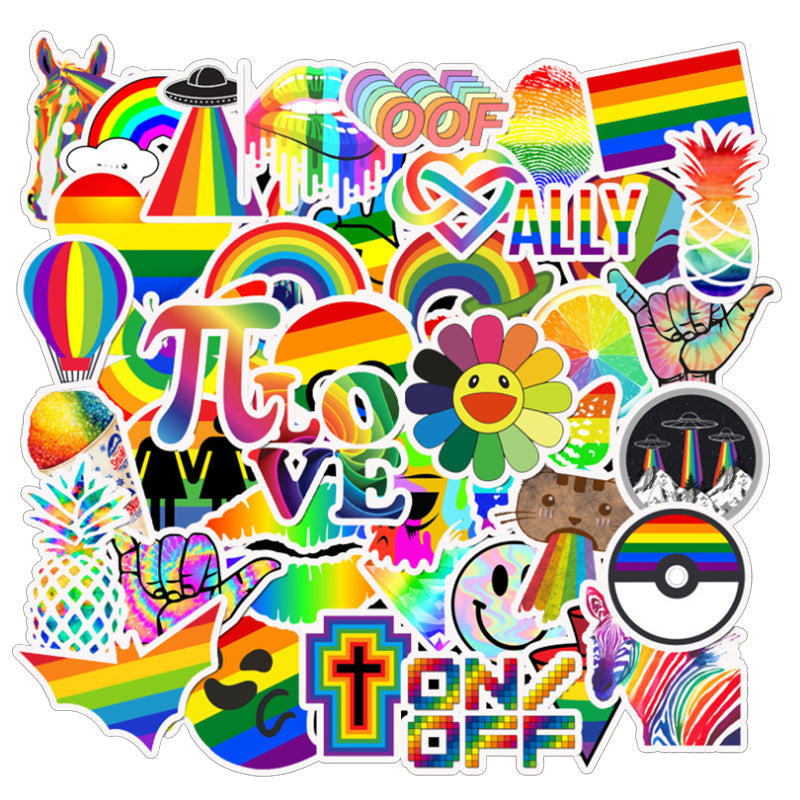 50pcs Rainbow Stickers