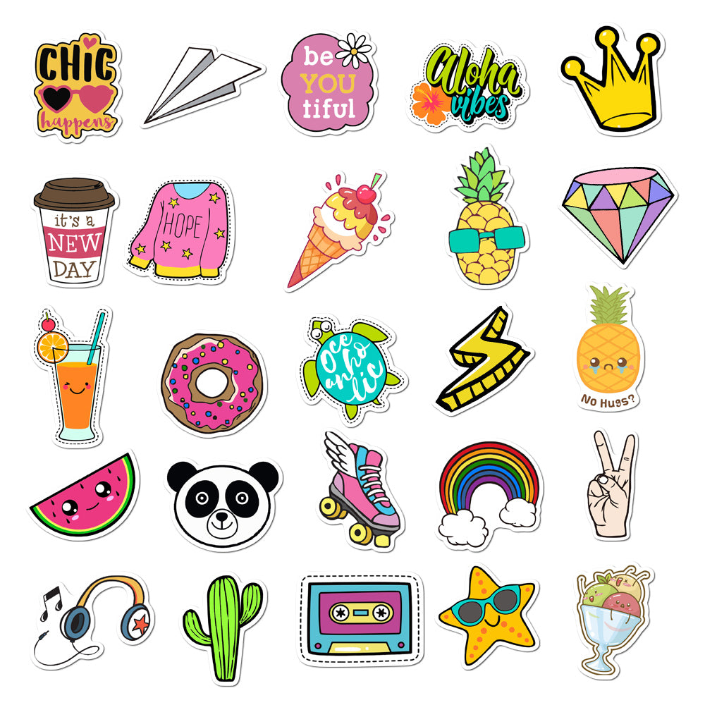 50pcs Cartoon INS Stickers