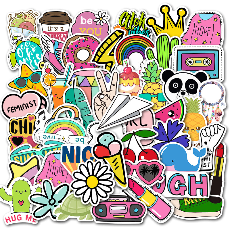 50pcs Cartoon INS Stickers