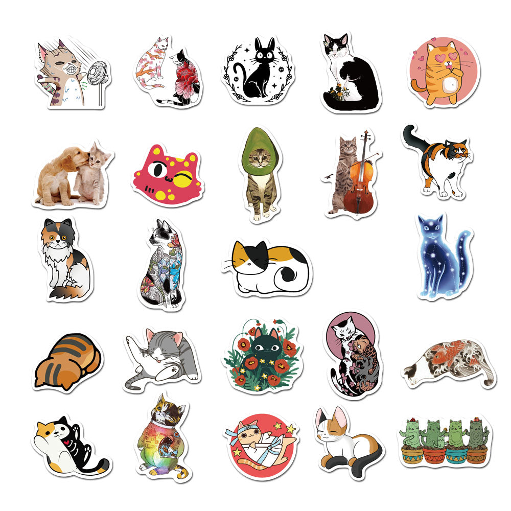 50pcs Cat 1 Stickers