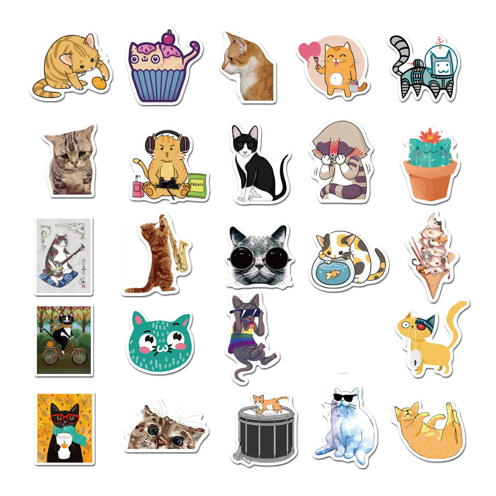 50pcs Cat 1 Stickers