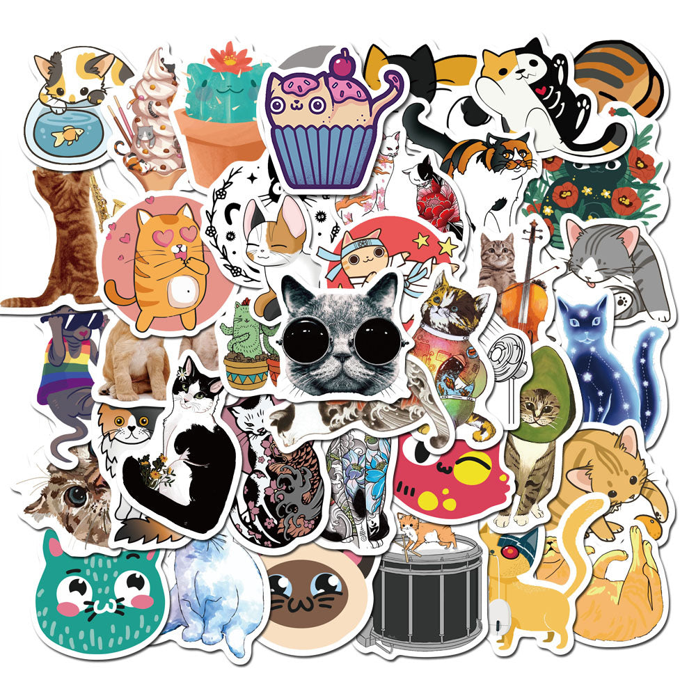 Catt Sticker 50pcs Cat 1 Stickers – AU Sticker World