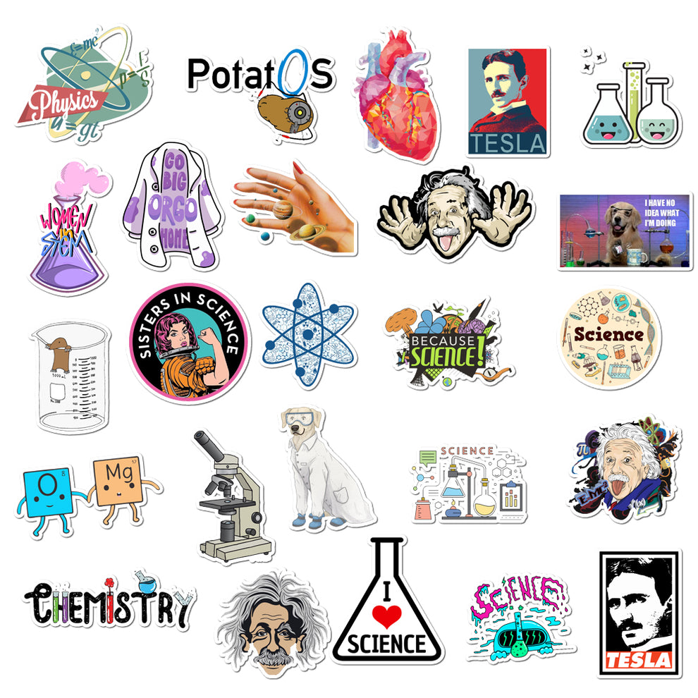50pcs Lab 1 Stickers – AU Sticker World